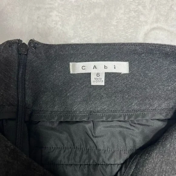 Cabi Charcoal Ponto Knit Career Wear Pants 6 Women - Picture 5 of 9